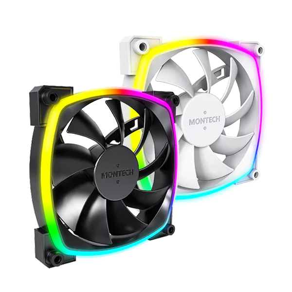 Montech AX120 120mm PWM ARGB Case Fan – High Airflow Cooling Fan