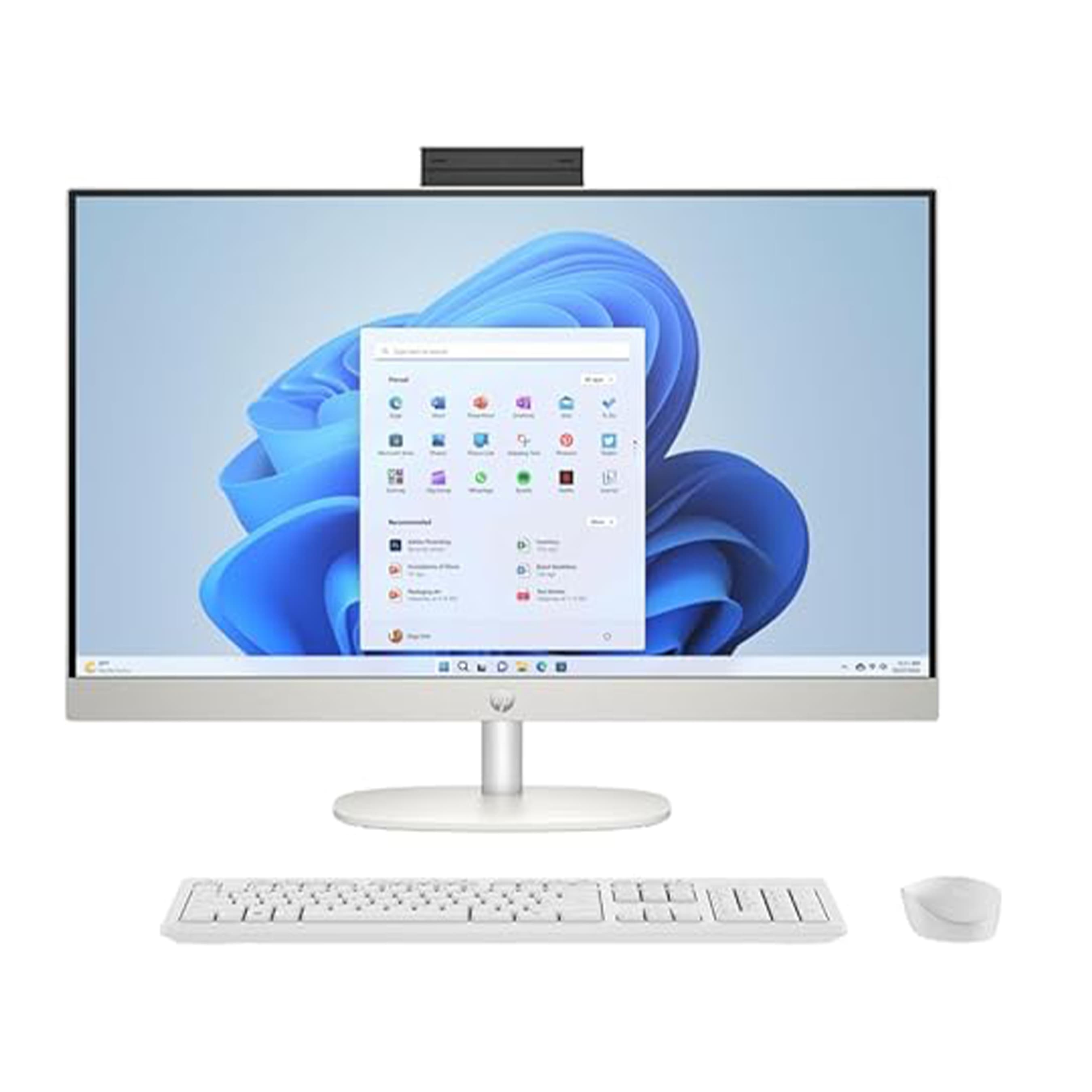 HP All-in-One Desktop PC – 23.8” Touchscreen, Intel Core i5, 16GB RAM, 512GB SSD, Built-in Speakers (2024 Model)