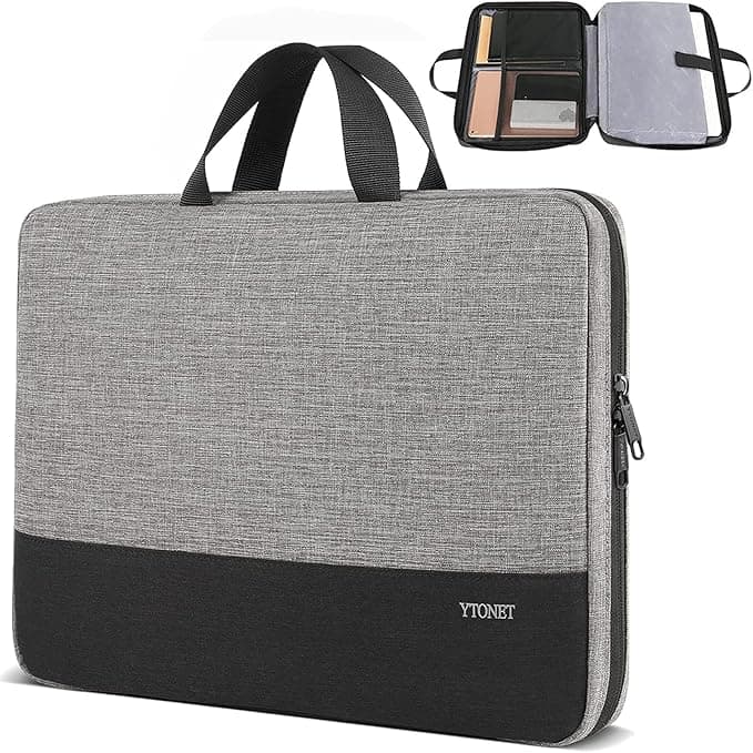 Ytonet Laptop Sleeve Case – 15.6" Water-Resistant Computer Carrying Sleeve with Handle