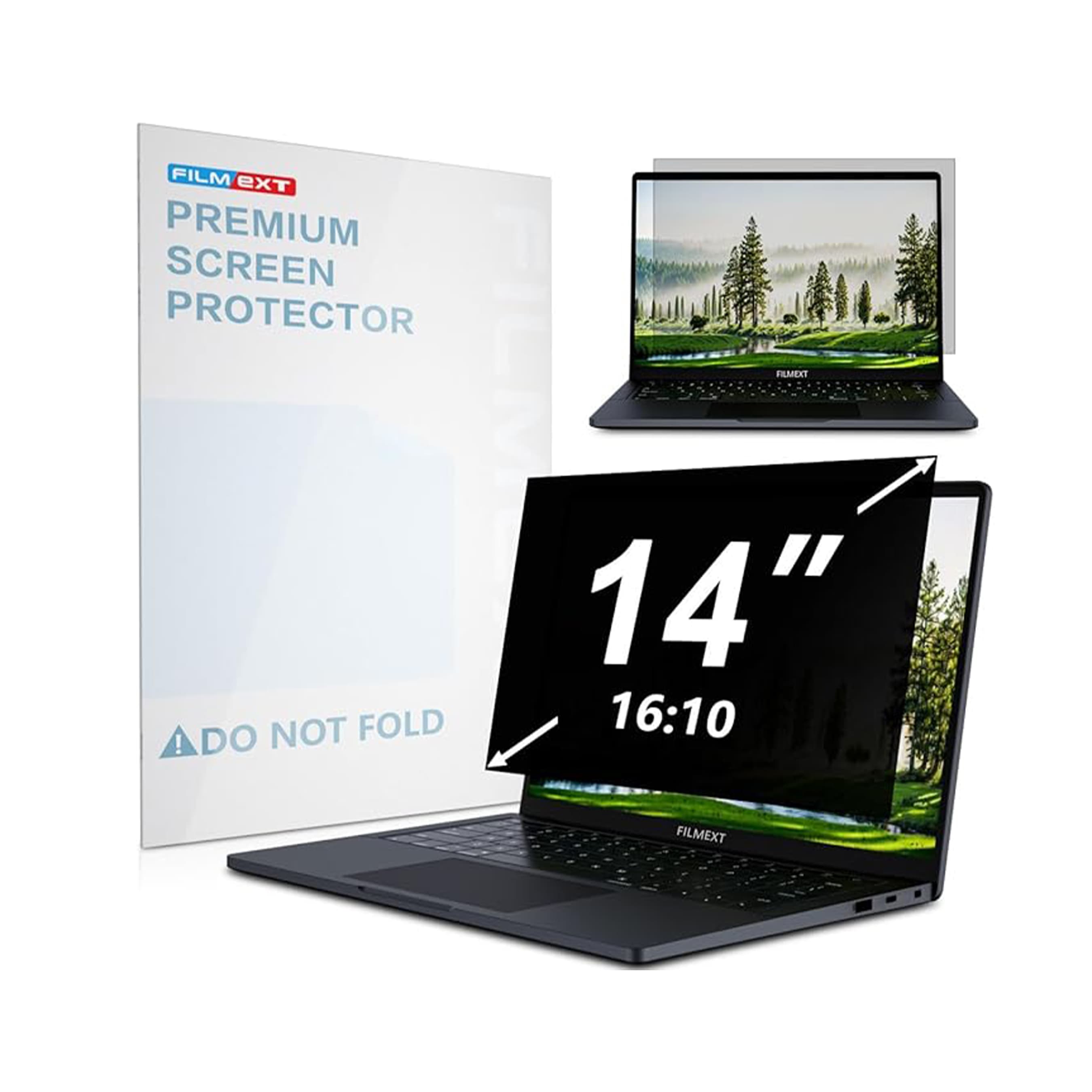FILMEXT Laptop Privacy Screen Filter – Anti-Spy Screen Protector for 14–15.6" Laptops (ThinkPad Compatible)