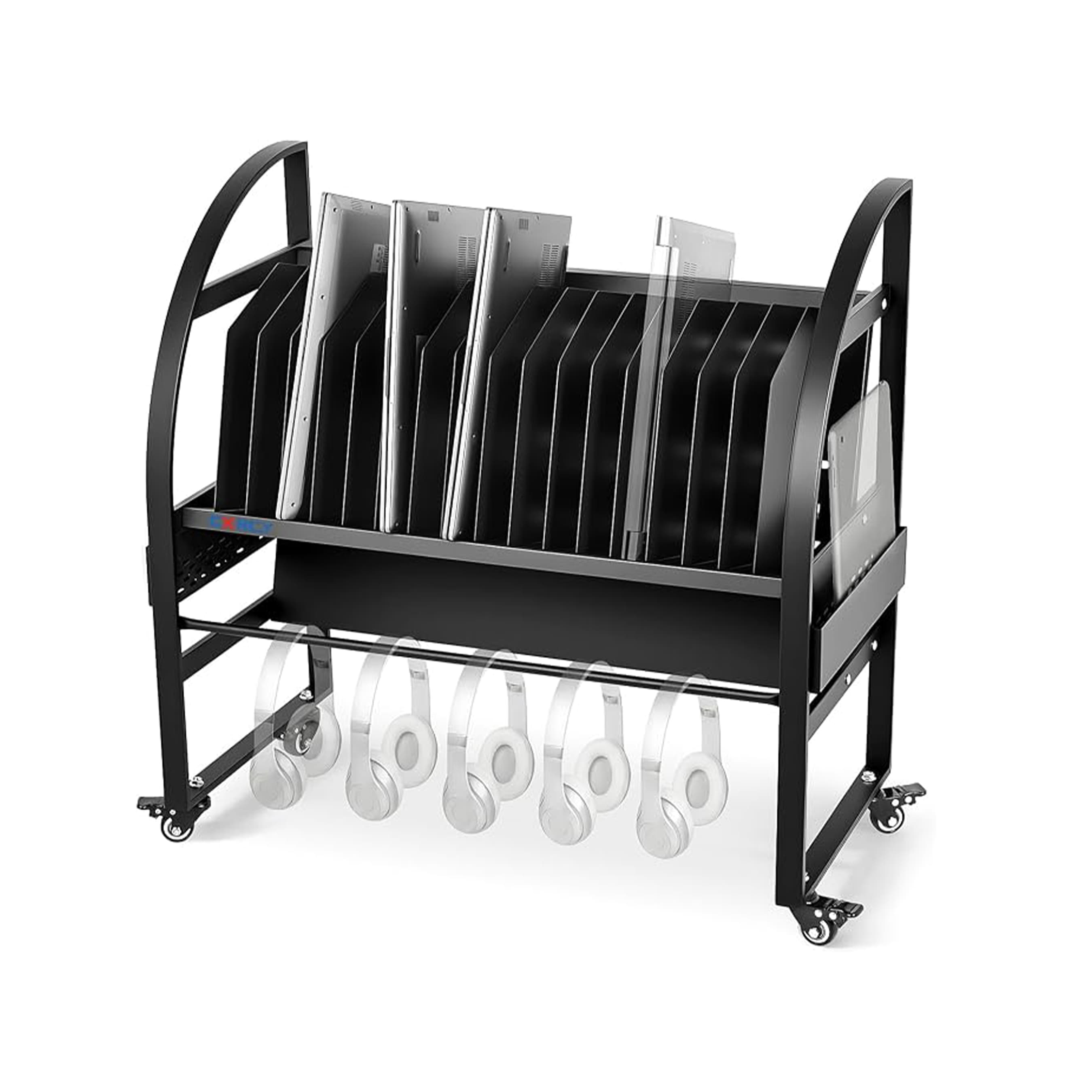 18-Device Charging Cart – Secure Laptop & Tablet Charging Cabinet