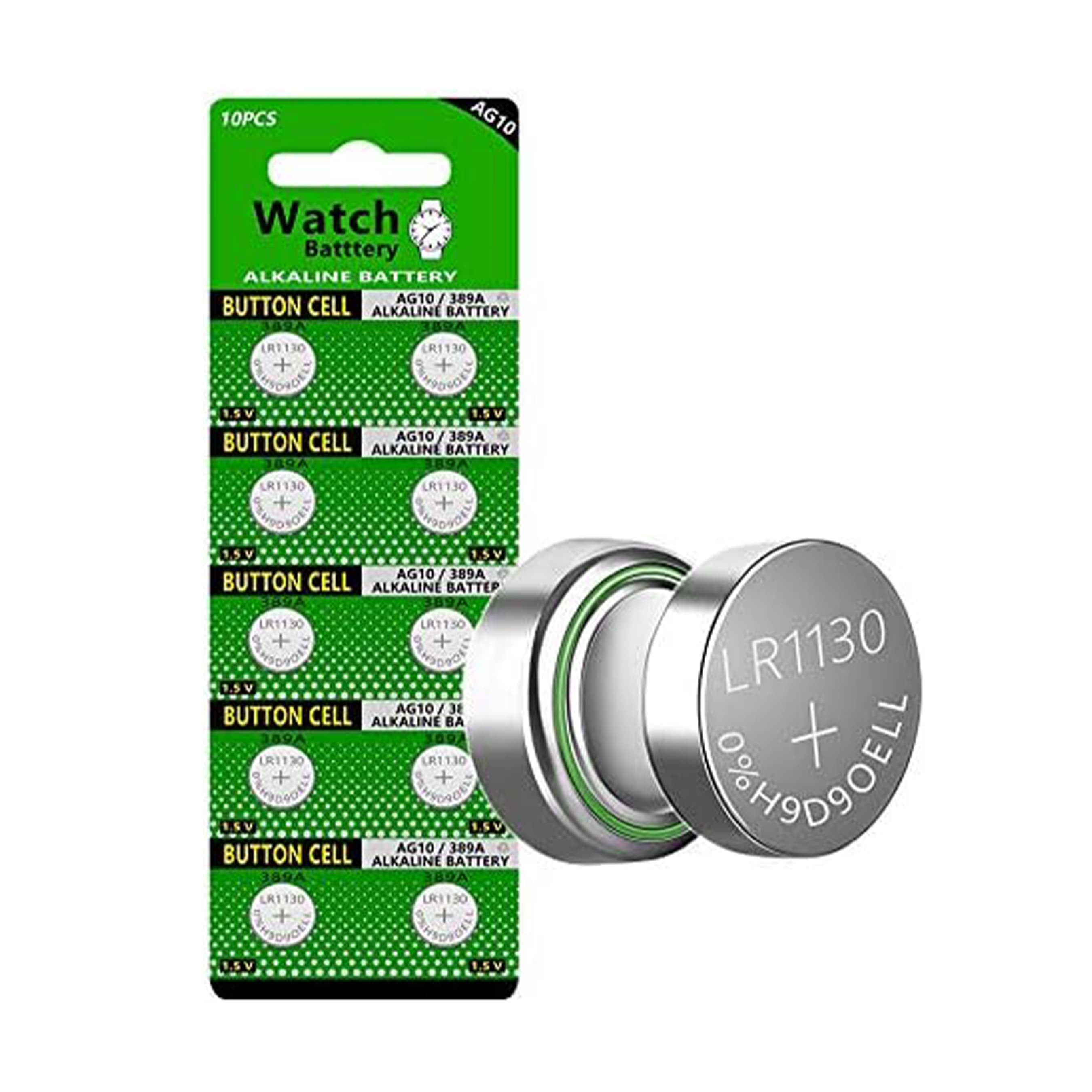 Cotchear LR1130 Alkaline Button Cell Batteries – 1.5V Coin Cell Battery Pack for Electronics, Watches and Small Devices