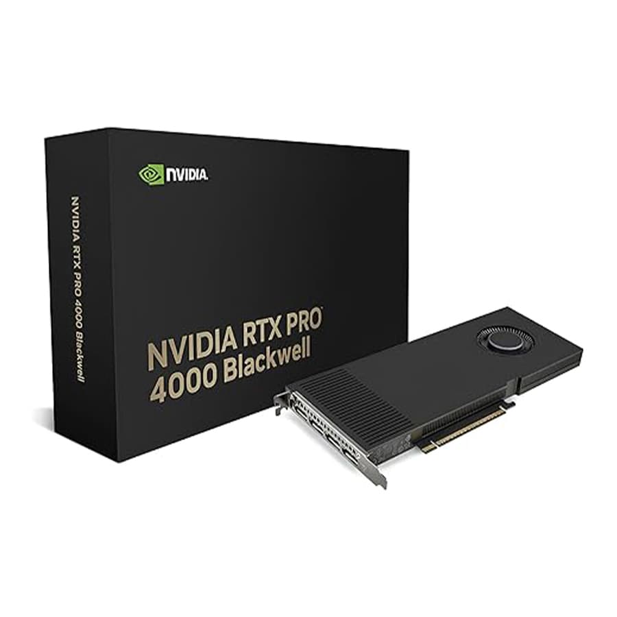 PNY NVIDIA RTX PRO 4000 Blackwell Workstation Graphics Card – 24GB GDDR7 ECC