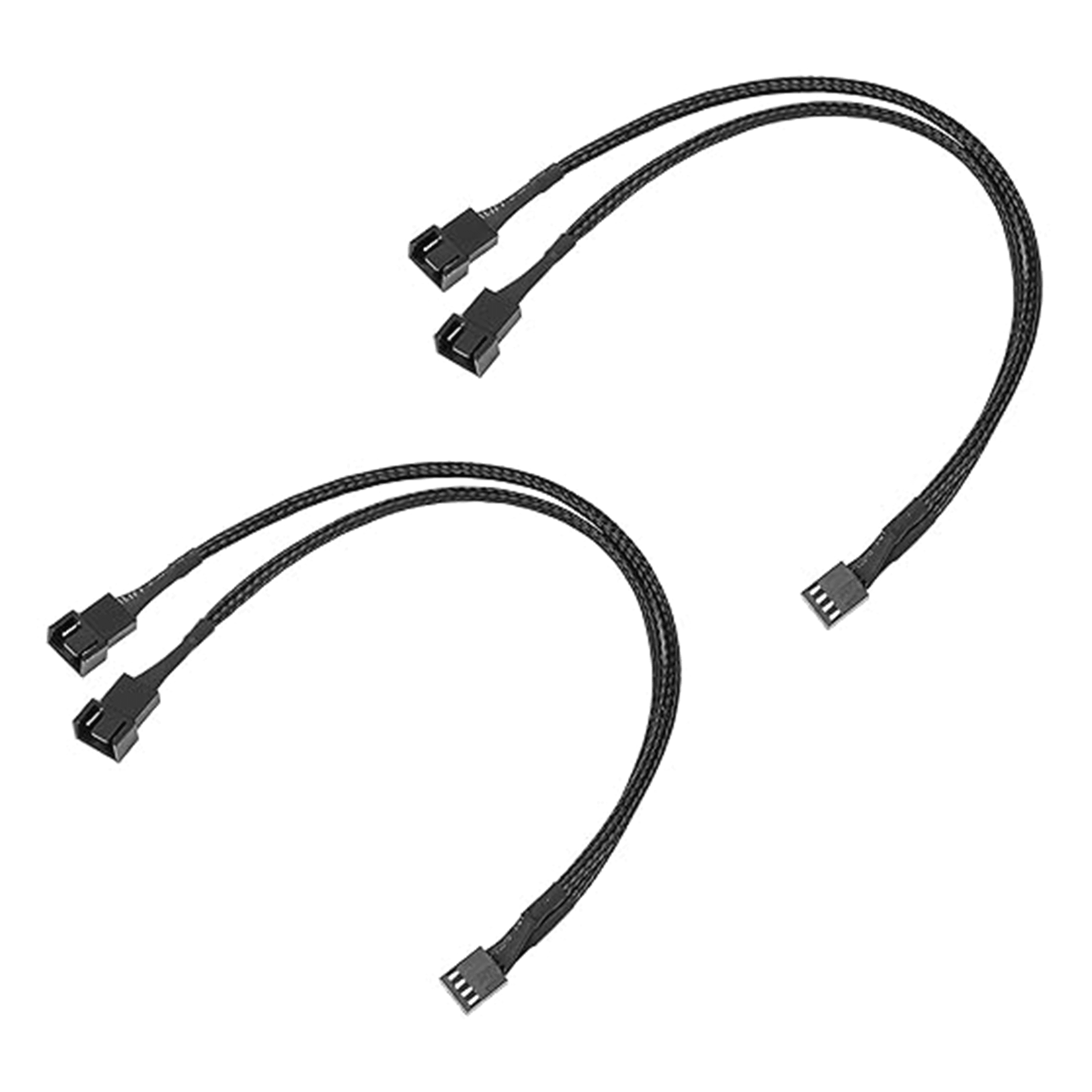 4-Pin PWM Fan Splitter Cable – 1 to 4 Way Computer Cooling Fan Extension Adapter