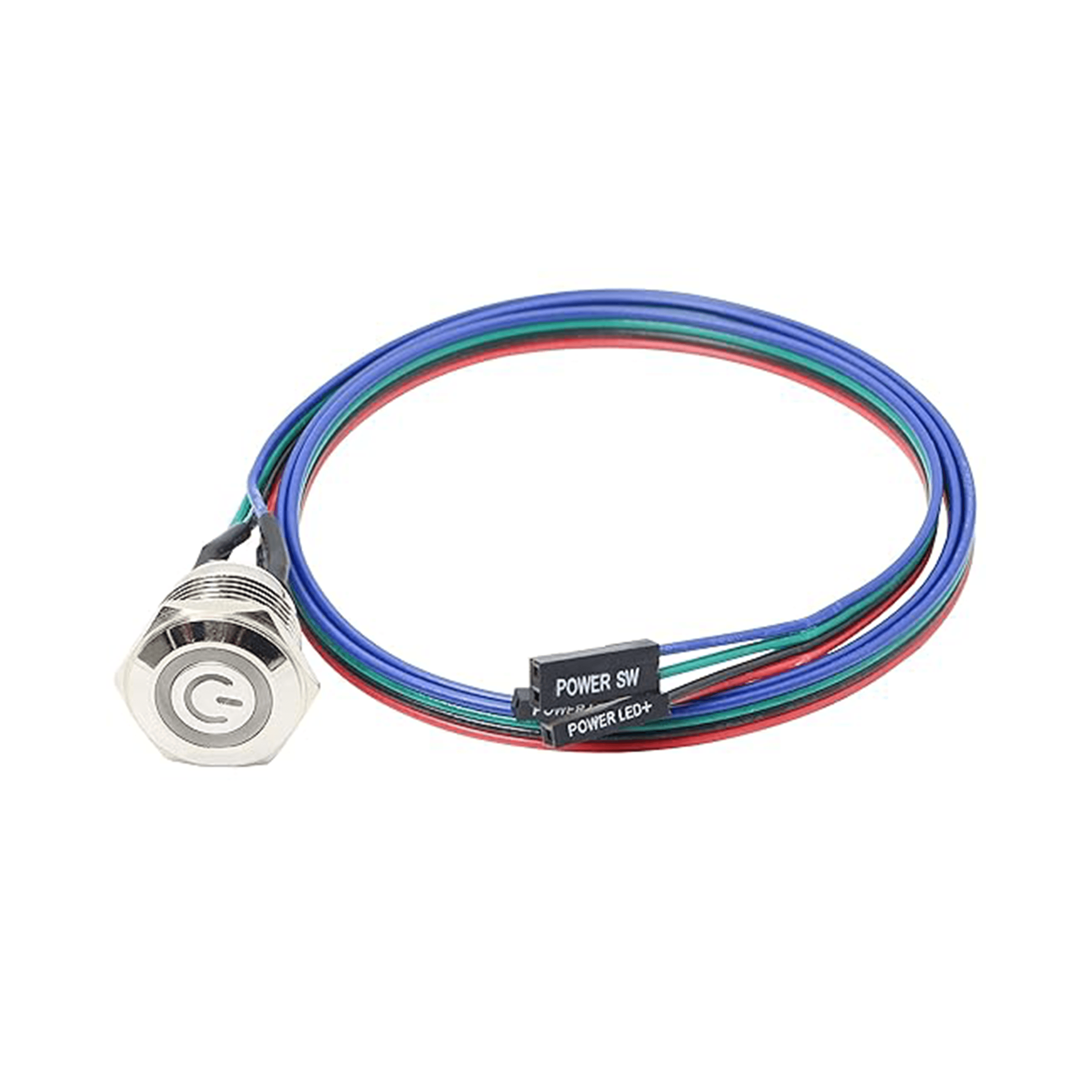 Desktop Computer Power Switch Button with 2M Cable - External PC Power & Reset Switch