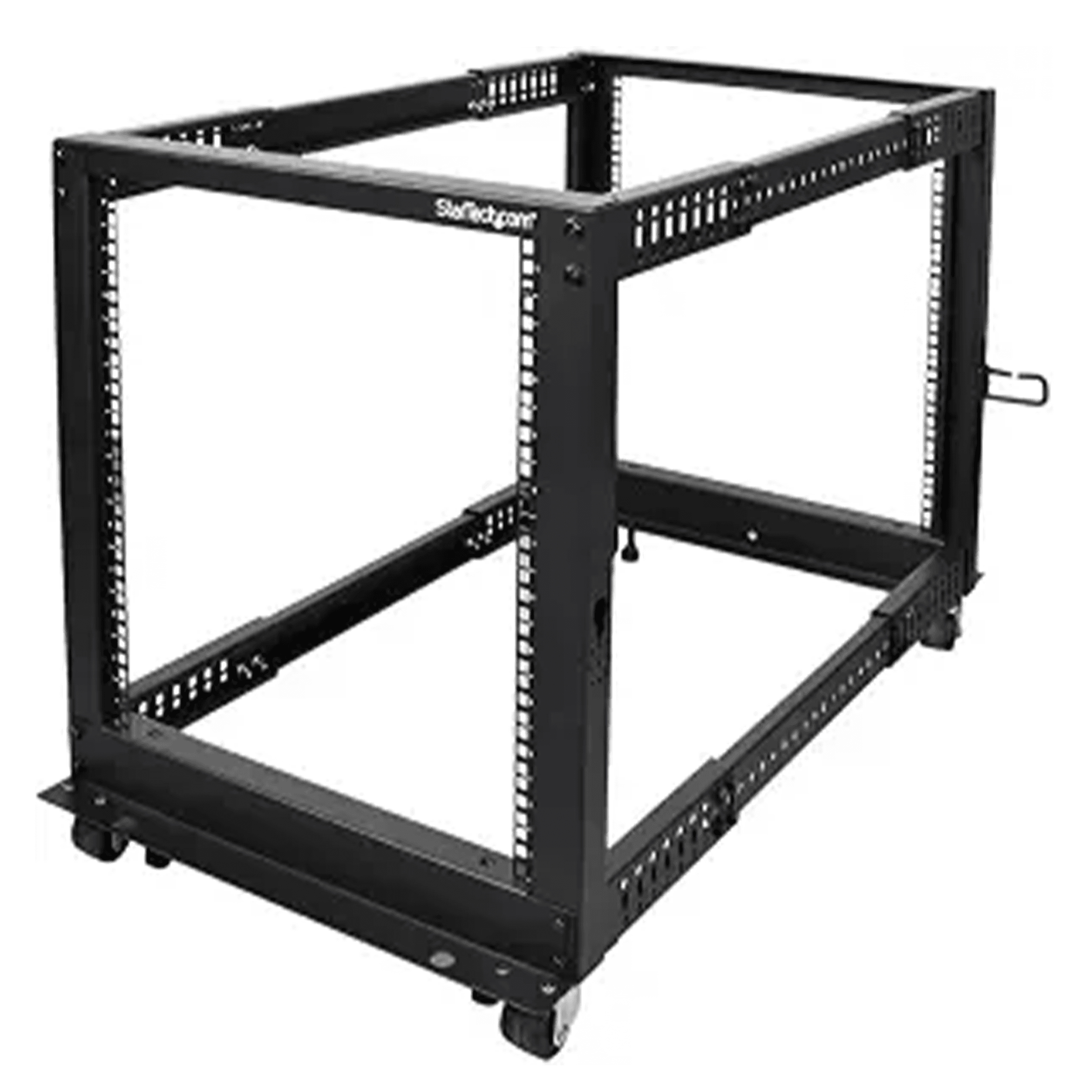 StarTech.com 4-Post Open Frame Server Rack – Adjustable 12U 19-Inch Network Equipment Rack